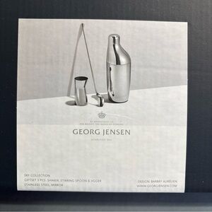 Georg Jensen Sky Collection Barware Set Art No. 10009247 – Stainless Steel/Boxed